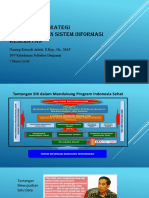 Konsep Dan Strategi Pengembangan Sistem Informasi Kesehatan (Sik Rabu 7 Maret 2018)