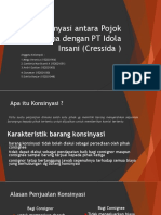 Konsinyasi Pojok Busana Dengan PT Idola Insani