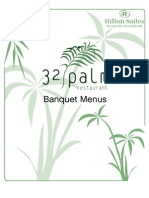 32 Palm Banquet Menu
