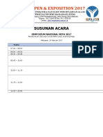 Jadwal Acara Simposium Nasional Mipa 2017