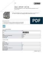 Test Disconnect Terminal Block - URTK/SP - 0311126: Key Commercial Data