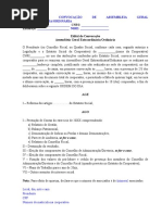 Modelo Edital Convocacao Age Ago 2017