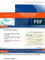 Transkripsi Pada Prokariota Dan Eukariota Pertemuan Ke 9