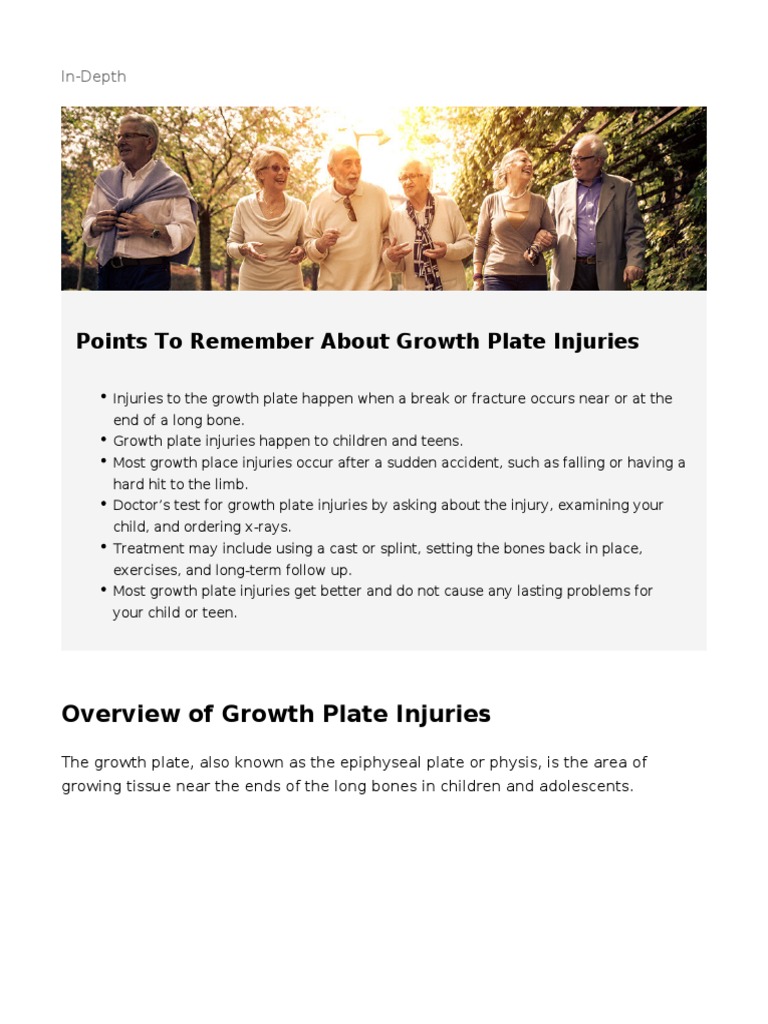 Growth Plate Injuries | PDF | Bone | Medicine