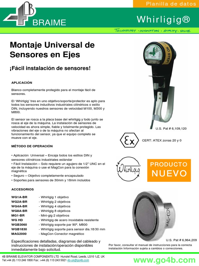 Sensor Velocidad Cero Magnetico Whirligig PDF | PDF | Ingeniería ...