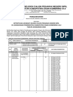 Pengumuman 2 CPNS OKU 2018