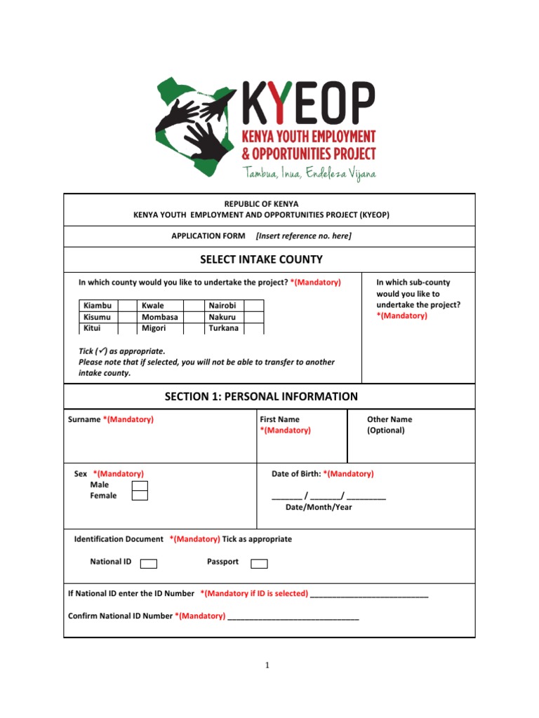 Application Form FinalKYEOP) | PDF | Academic Certificate | Diploma