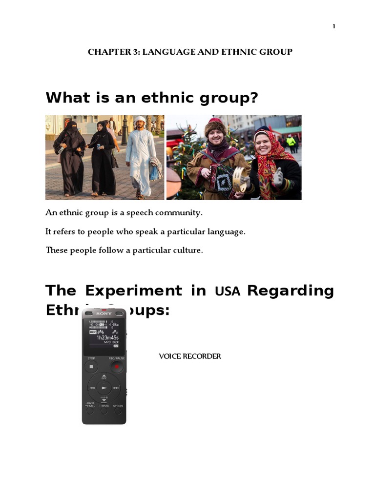 Language and Ethnic Identity | PDF