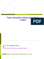 Vapor absorption refrigeration system (VARS) vs vapor compression refrigeration system