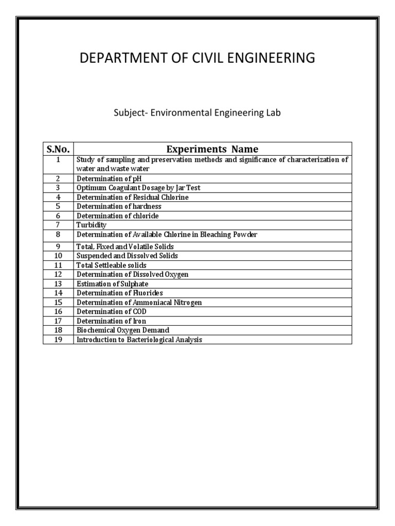 Environmental Engineering | PDF | Ph | Titration
