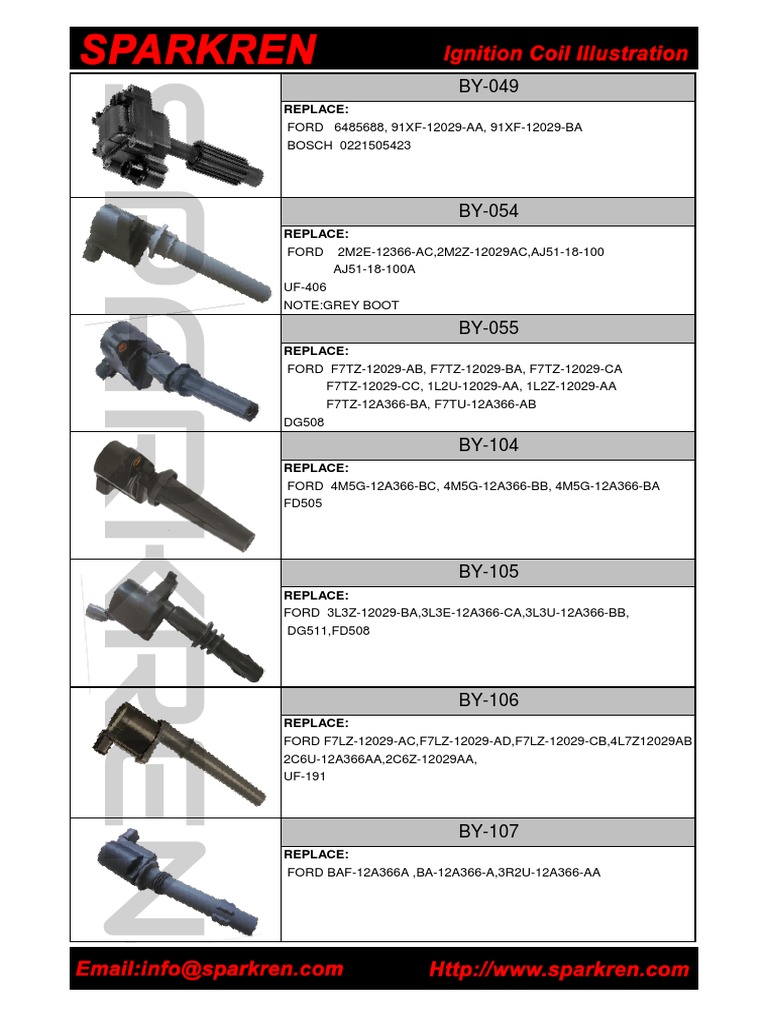 Ford Ignition Coils/Sparkren Ford Motor Company Ignition System