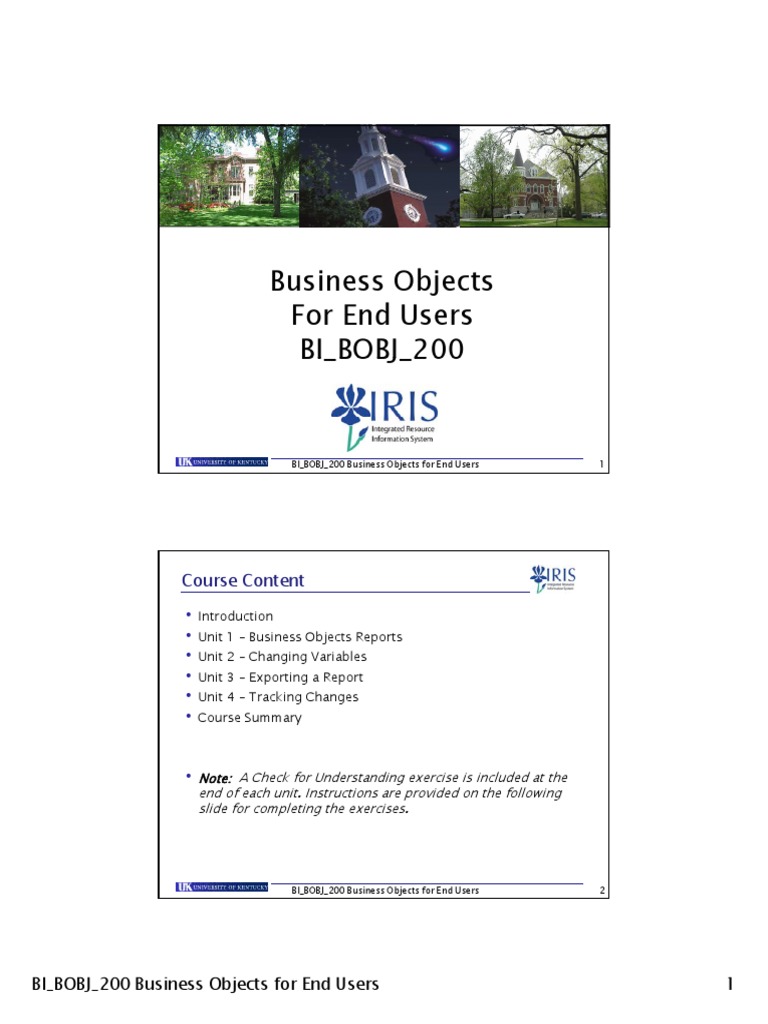 Business Objects User Guide | PDF | Comma Separated Values | Microsoft ...