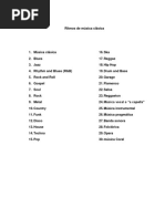 Ritmos de Música Clásica