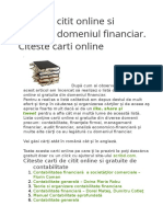 Carti de Citit Online Si Gratuite Domeniul Financiar