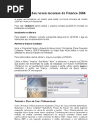 TestDrive - Novos Recursos Do Finance 2004
