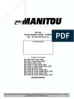 Instrucciones de operación y mantenimiento carretilla elevadora BP 249