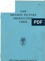 The Motion Picture Production Code (1956)