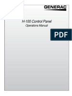 0G2837 H-100 Control Panel Operations Manual