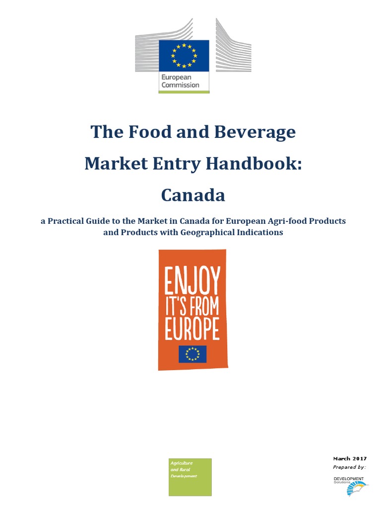 Kanada The Food and Beverage Market Entry Handbook PDF Canadian