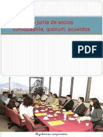 La junta de socios: convocatoria, quórum y acuerdos en