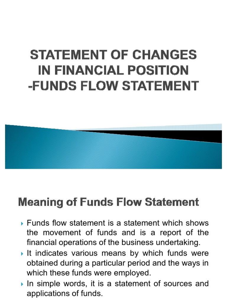Understanding Fund Flow Statements | PDF | Debits And Credits | Working ...