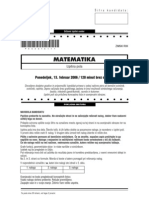 Matematika: Ponedeljek, 13. Februar 2006 / 120 Minut Brez Odmora