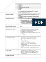 Subject Year / Form Duration Theme Topic Focus Skills: L/S/R/W/La/Lia Content Standard