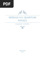 MODULE 4.5 Quantum Physics