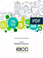 Contenidos - Semana N°8 Métodos de Muestreos