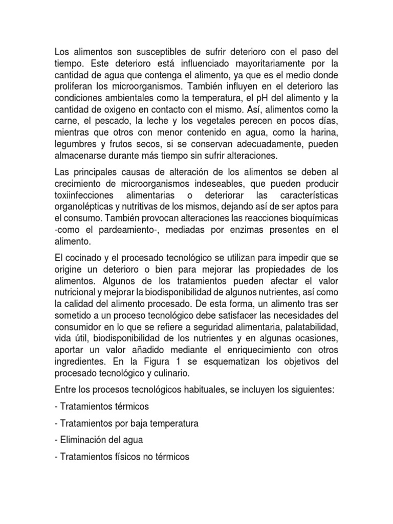 Cambios en alimentos: física y química | PDF | Alimentos | Proteínas