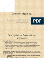 Grice On Meaning:: Do Speakers' Intentions Imbue Words With Meanings?