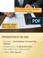 Ravideep Singh REG. 11611106: Commnr. of Income Tax, Chennai Vs M/S. S. Ajit Kumar (SC) 2018 Civil Appeal No. 10164