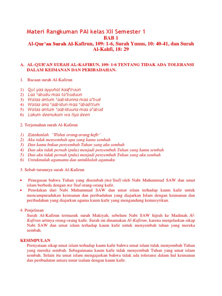 Download 68+ Contoh Surat Al Kafirun Artinya Orang Orang Terbaik Gratis