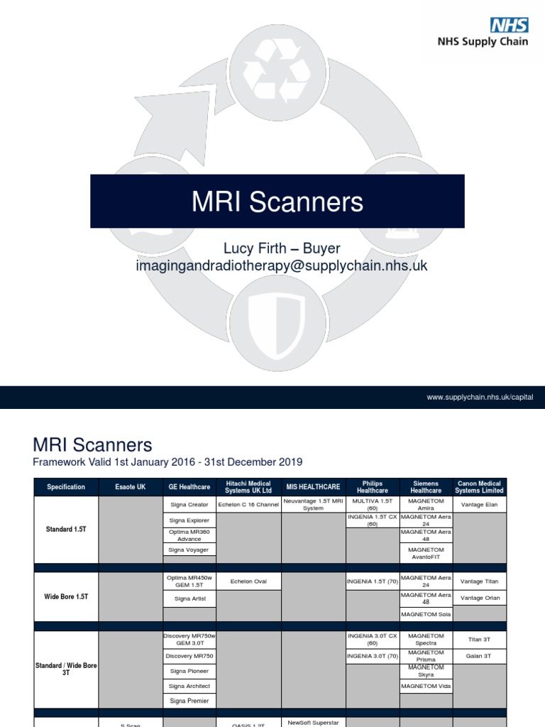 MRI Scanners Framework Overview | PDF | Medical Imaging | Anthropometry