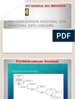 Pertidaksamaan Rasional