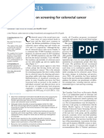 Guidelines: Recommendations On Screening For Colorectal Cancer in Primary Care