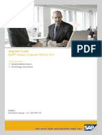 Upgrade Guide SAP Access Control 10.0 To 10.1: System Administrators Technology Consultants