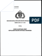 KEP-313-V-2010 TTG Kode Klarifikasi Arsip Polri PDF