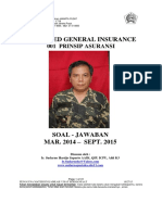 001 Certified General Insurance (CGI) - Pengantar Asuransi Soal Ujian AAMAI Periode Pertana 2014 - Maret 2015 (Pemuda Panca Marga)
