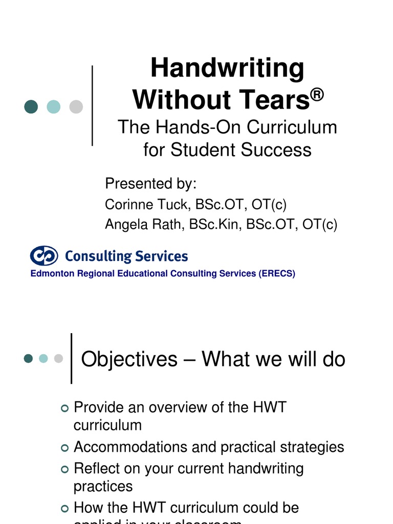 Handwriting Without Tears Handout | PDF | Change | Teachers