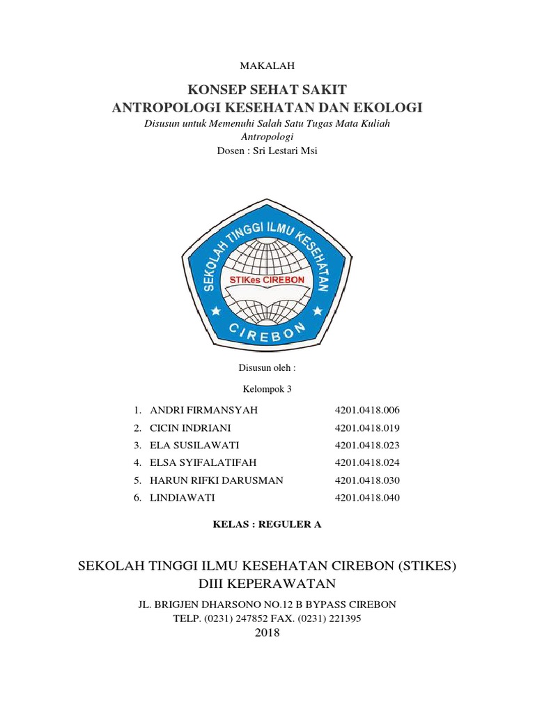 Contoh Cover Makalah Yang Baik Dan Benar