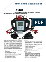 Pws 2.3 Plus: Three-Phase Portable Working Standard For Testing Electric-Ity Meters and Instrument Transformers