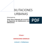 Habilitaciones Urbanas