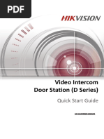 Video Intercom D Series Door Station Quick Start Guide - V1.3.0 - 20160116