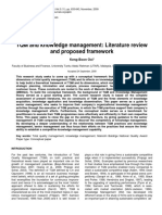 TQM and Knowledge Management: Literature Review and Proposed Framework