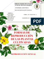 FORMAS DE REPRODUCCIÓN DE LAS PLANTAS CULTIVADAS