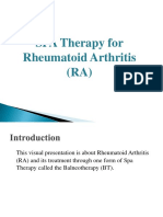 SPA Therapy For Rheumatoid Arthritis (RA)