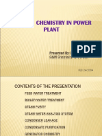 Role of Chemistry in Power Plant: Presented By: Dilip Kumar O&M Chemistry, NTPC LTD
