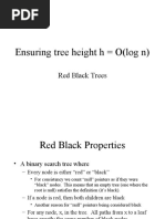 Ensuring Tree Height H O (Log N) : Red Black Trees