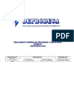 Reglamento Interno de Seguridad y Salud en El Trabajo- Deprodeca Final